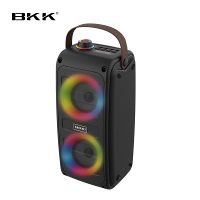 China Bass Speaker New Design Portable Handle Bluetooth Speaker Outdoor Sound Box Speaker with Colorful Light (B87) for sale