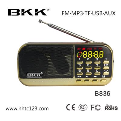 China Studio radio FM BKK PORTABLE mp3 player Mini Gifts (B836) for sale