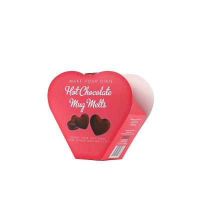 China Designer Luxury Foldable Cardboard Rigid Chocolate Heart Shape Paper Packaging Boxes for sale