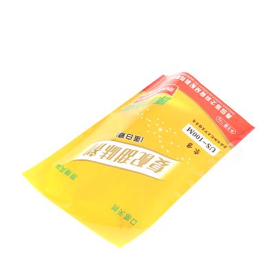 China High Quality Impact Resistance Free Bag Plastic Food Pouches For Seasoning With Clear Window for sale