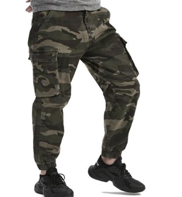 China Anti-pilling 2021 New Fashion Men's Outdoor Elastic Waist Cargo Camouflage Casual Pants for sale