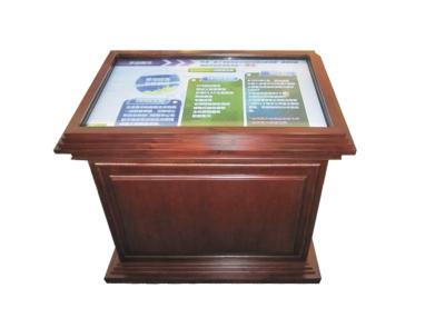 China 32 inch Multi Touch IR LED Digital Signage Advertising Monitor , Red Sandalwood Housing for sale