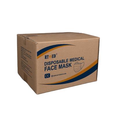 China Medical Care Disposable Medical Face Mask 3 Ply Filter Effect >95% for sale