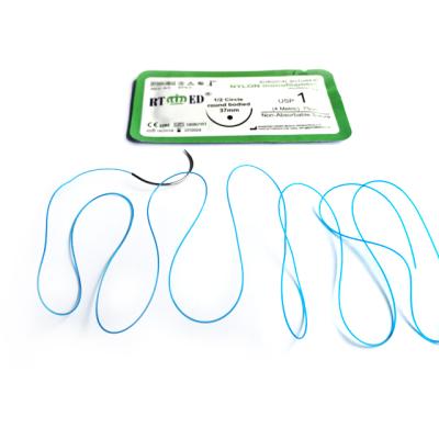 China Hospital Cheap Medical Sterile Surgical Nylon Suture With Needle for sale