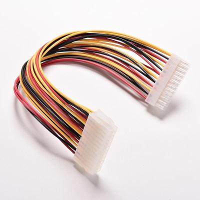 China Computer 24 Pin Male to 24 PSU Power Adapter ATX Extension Cable Connector Pin Female Internal for sale