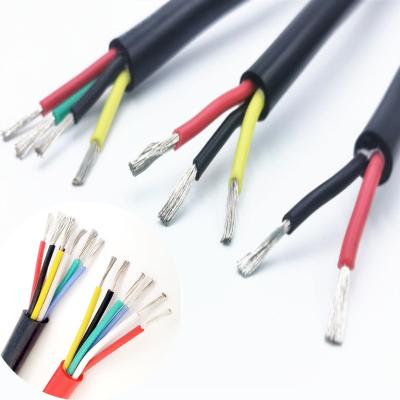 China Custom Power Distribution High Quality Soft Silicone Cable TWO FOUR SIX Multi Core Eight Cold Resistors for sale