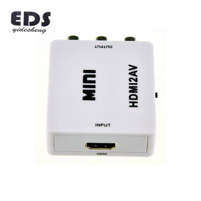 China Used For HDTV Translate To Video Hot Selling Mini RCA CVBS AV to H Video AV DMI 720P 1080P to H dmi Converter for sale