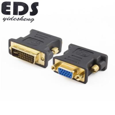 China audio & Video 24+5Pin DVI to VGA Adapter DVI-I PC TFT Beamer Socket Digital-to-Analog Converter DJA99 for sale