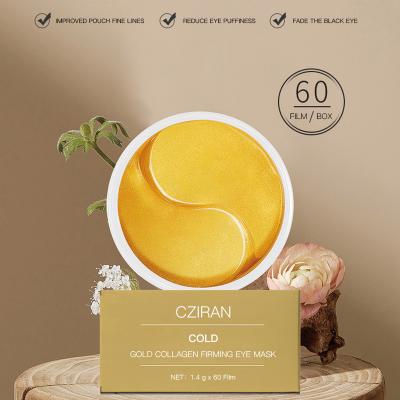 China Hot Store Wholesale Anti Wrinkle Outlet Anti Aging Gold Collagen Albumen Nourishing Tightening Repair Eye Mask for sale