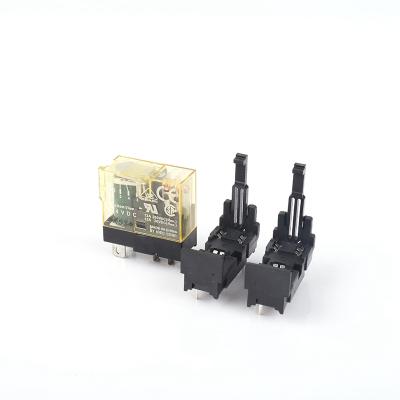 China SJ1S-61 Relay Socket PCB Socket 12A 300VAC 3500V/S Electromagnetic Relay Sealed General Purpose Miniature for sale