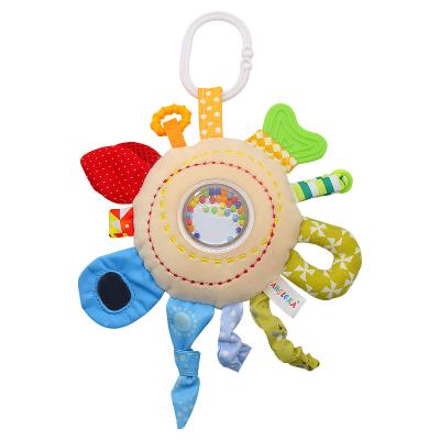 China Baby Eco-Friendly Material Toys Hanging Stuffed Toy Rattle Lovely Cartoon Animal Bell Stroller Accessories Newborn Baby Toys for sale