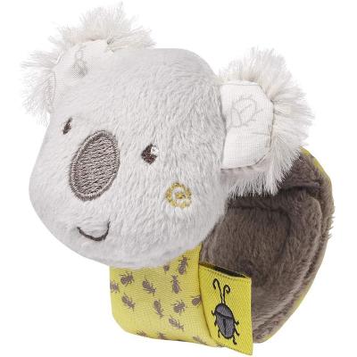 China Eco-Friendly Rattle Baby Education Toy Wrist Strap Plush Animal Toy Cute Animal Koala Wearable Baby Rattle 0-3 Year Old for sale