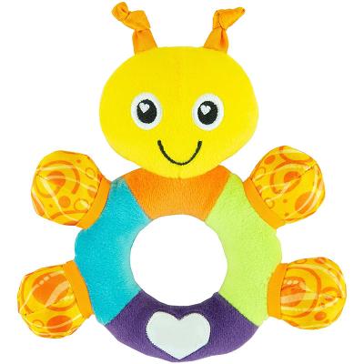 China 2021 Eco-Friendly Baby Classic Toys Animal Bells Developmental Toys Push Bells Jingle Turtle Plush Toys for sale