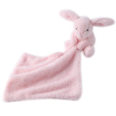 China Eco-Friendly Baby Plush Toys Safety Blanket Baby Calming Toys Soothe Towel For Baby Care Animal Newborns Blankie Soothing Towels for sale