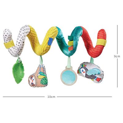 China New Eco-friendly Bed Around Travel Spiral Ride Seat Car Activity Stroller Hanging Toys Baby Ratchets Toy for sale