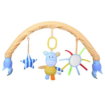 China AUGLEKA 2022 Eco-Friendly Infant Stroller Car Wholesale Seat Plush Crib Rattle Baby Hanging Toy for sale