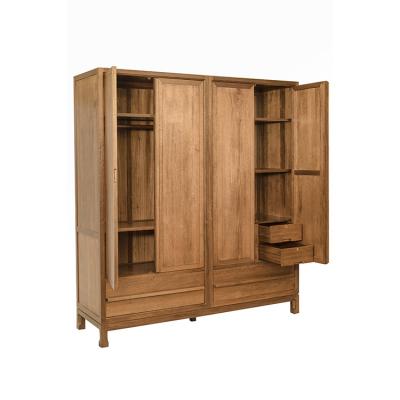 China Solid Wood Wooden Dress Cabinet Furniture Cabinets Fabrics Bedroom For Clothes for sale