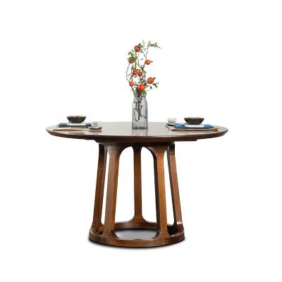 China Eco - Friendly Chinese Furniture Solid Wood Round Dining Table for sale