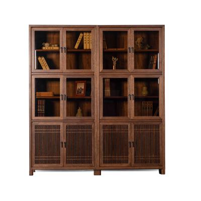 China Eco-friendly Wooden Bookshelves Bookcase 5 Shelf Wooden Bookcase for sale