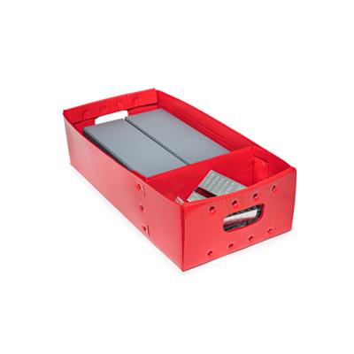 China Reusable Collapsible Plastic PP Corrugated Box Used For Supermarkets for sale