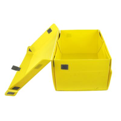 China SGS Red Yellow Recyclable Corrugated Plastic Polypropylene Boxes for sale