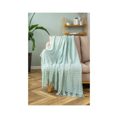 China Cheap Custom Super Comfortable Cream Anti-bacteria Cream Throw Blanket Super Soft Winter Knee Blanket for sale