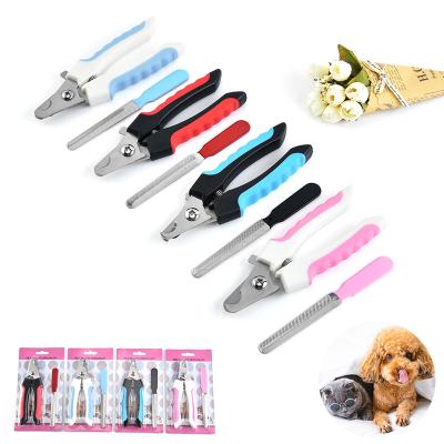 China Amazon Viable Hot Sale New Design Stainless Steel Pet Nail Scissors Pet Grooming Scissors for sale