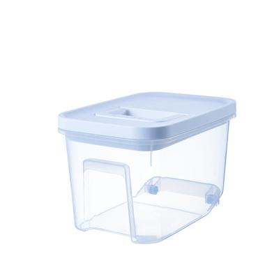 China Wholesale Viable Plastic Pet Food Airtight Storage Container With Flip Dog Cat Food Storage Container Multifunctional Storage Container for sale