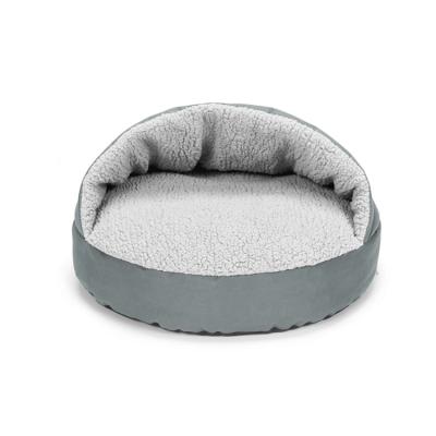 China Wholesale Soft Luxury High Quality Dog Bed Plush Travel Pet Cat Puppy Calming Bed Anti Slip Dot Bottom Bedroom for sale