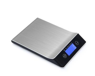 China With Tray Black Household Stainless Steel Scale Multiple Weighs Available Kitchen Counter Scale Hot Sale for sale