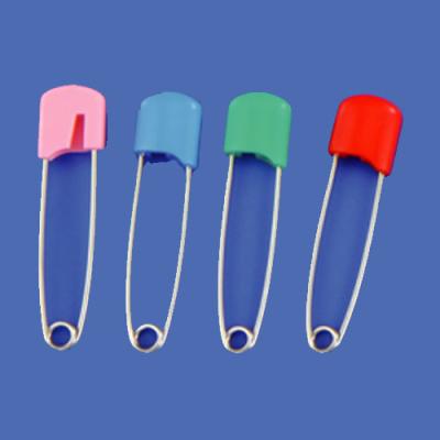 China Diaper Baby Plastic Head Safety Pin 54mm 55mm for sale