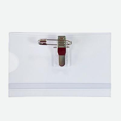 China Exhibition Exhibit PVC Card Holder Soft Clip Pin for sale