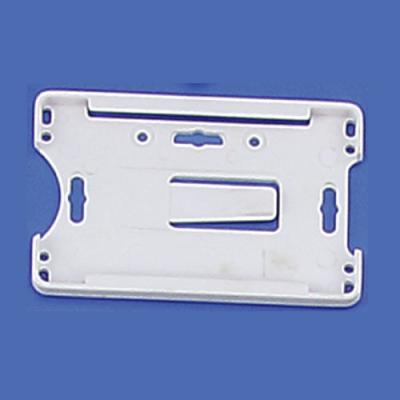 China Lightweight Sligh ID Plastic Credit Card Holder White Plastic ID Credit Card Holder for sale