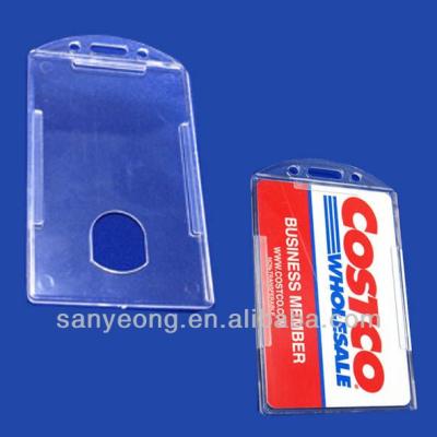 China Lightweight Plastic ID Credit Card Holder Lightly Plastic ID Credit Card Holder, Open Side Badge Holders_PHV10 for sale