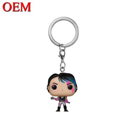 China Cartoon Toy Customize 3D Funk Cartoon Vinyl Figure Toy Keychain for sale