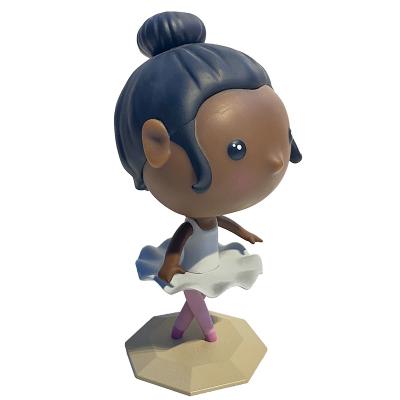 China Cartoon Toy OEM Customized Action Number Ballet Girl Figure Girl Toys Custom Vinyl Figure for sale