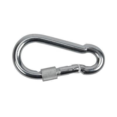 China General Industry SHS1112 11*120mm Safety Snap Hook With Screw Galvanized , Normal Steel for sale