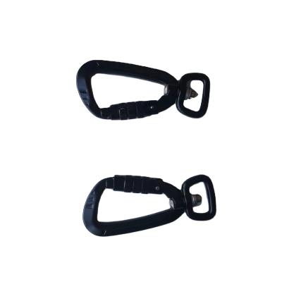 China Backpack Aluminum 7075 Swivel Locking Carabiner For Dog Leash Harness Using Snap Swivel Hook for sale