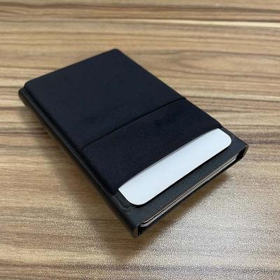 China Fashion Popular In European Marketsrfid Blocking Mens Automatic Credit Card Holder Pop Wallet for sale