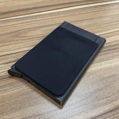 China Reinforced Holder Aluminum Men's Credit Card Fashion Metal Wallet Money Clip Rfid Blocking for sale