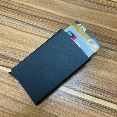 China Fashion Effective Shielding Signal Blocking Sound-proof Slim Aluminum Rfid Card Holder Wallet for sale