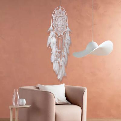 China Latest Factory Direct Sales Contemporary Handmade Feather Dreamcatcher Large Supplies Large Hanging Dream Catcher for sale