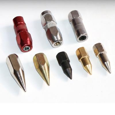 China Lubrication Tool Pressure Oiler Explosion Proof Flat Head or Sharp Mouth Pressure Oiler Accessories Butter Oil Mouth Grease Nipple Butter Gun Fittings for sale