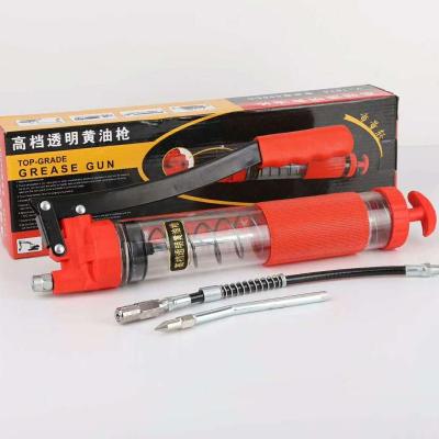 China Lubrication Tool Lubrication Tools Manual Plastic Transparent Pressure Lubricator for sale