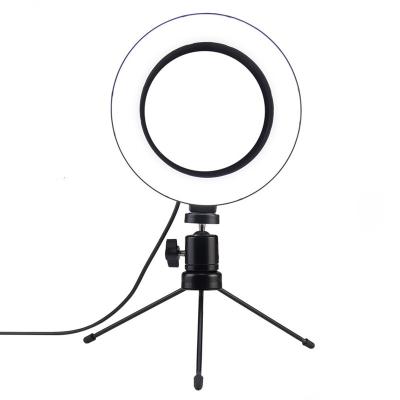 China Mini Ring Light With Tripod Stand Led Fill Light Professional Studio Ring Lamp for sale