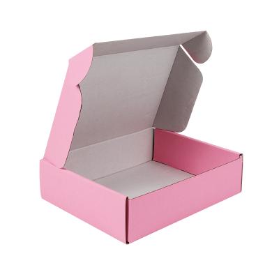 China Recyclable Rose Design High Quality Customized Fold Over Gift Corrugated Top Shipping Box for sale