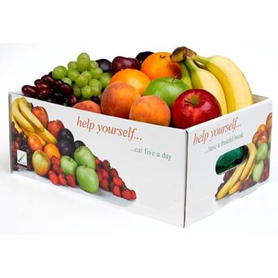 China Recyclable Bagasse Food Banana Cardboard Apple Gift Box for sale