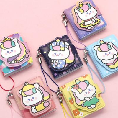 China Cute Korean Mini Cartoon Notebook, Kawaii Elastic Stationery Hard Cover Notebook Hot Selling Custom for sale