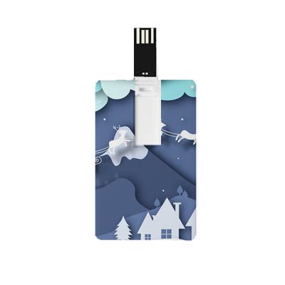 China Memory Storage Christmas Gifts Customized High Quality Plastic Usb Flash Drive Key Credit Card Logo Printing Usb Flash 16gb 32gb Business Gift for sale