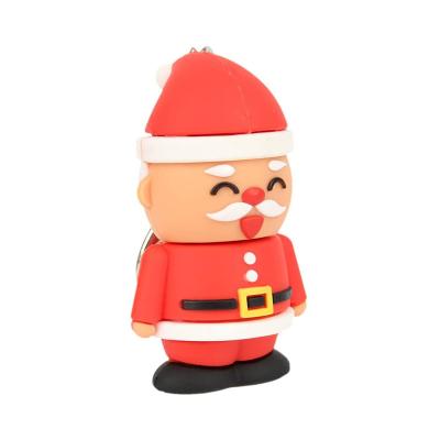 China Flash Drive 2gb 4gb 8gb 16gb 32gb Santa Claus Usb Flash Drive Stick Pen Drive Memory Storage Christmas Promotional Gift Usb Flash Drive for sale